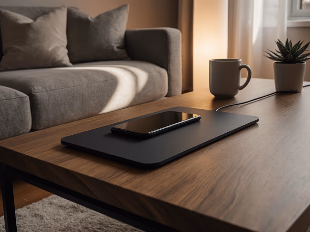 living_room_setup_with_wireless_charging_mat_on_coffee_table